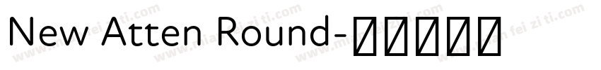 New Atten Round字体转换
